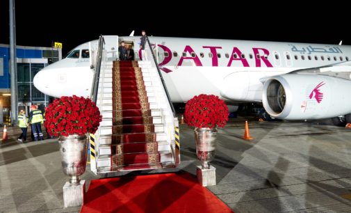 ПЕРШИЙ ЛІТАК QATAR AIRWAYS ДО КИЄВА ПРИЗЕМЛИВСЯ В МІЖНАРОДНОМУ АЕРОПОРТУ «БОРИСПІЛЬ»