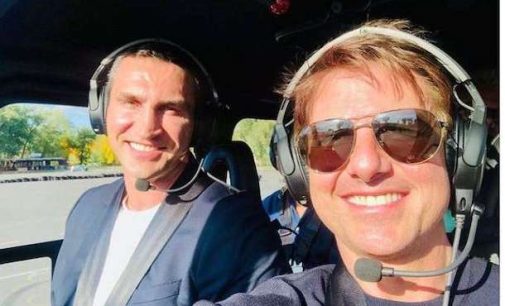 Кличко и Том Круз вместе слетали на вертолете