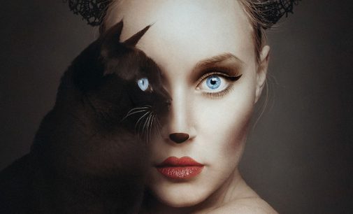 Фотограф создает захватывающие дух портреты, совмещая свое лицо с глазами животных